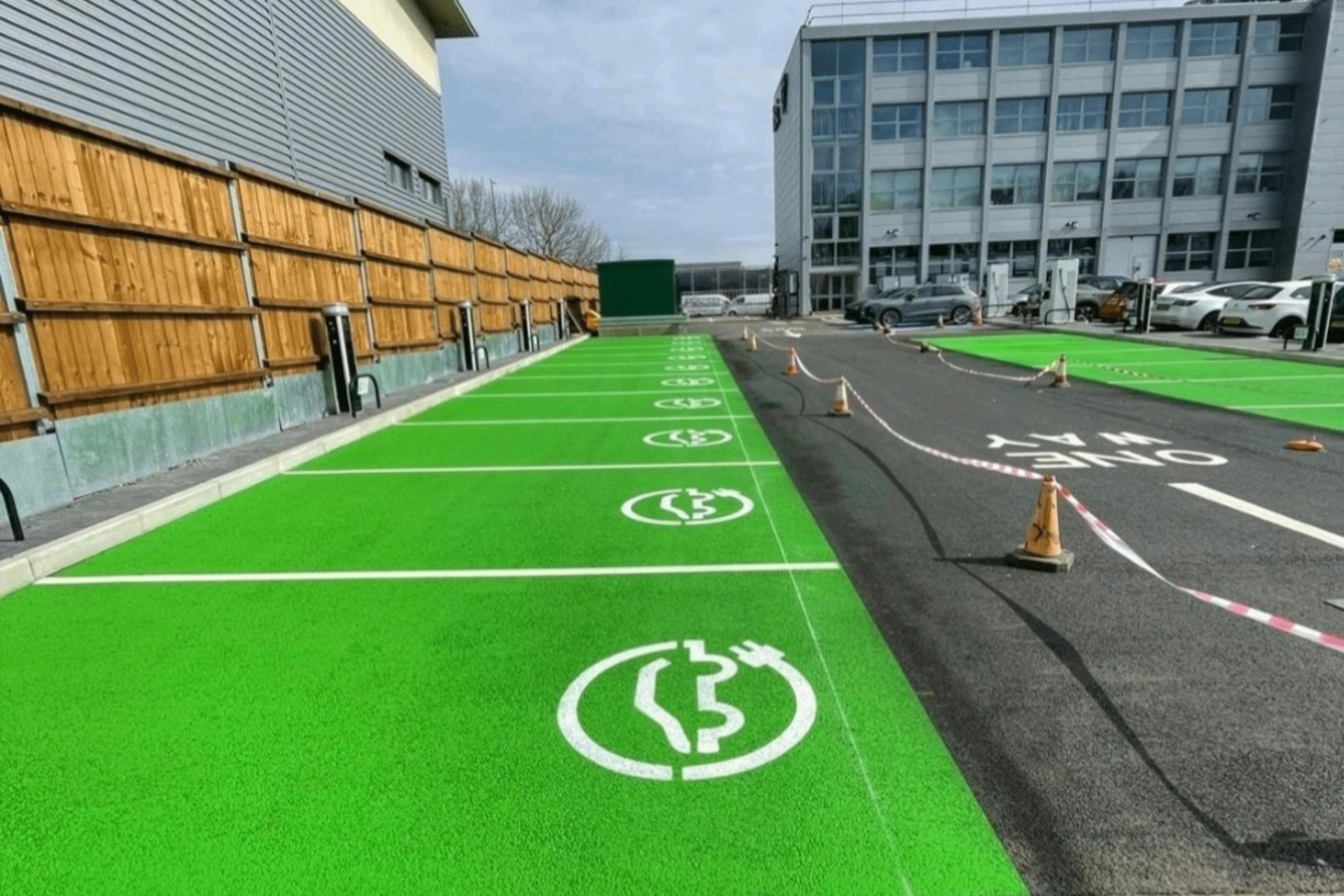 Electric Vehicle Charging Bay Markings