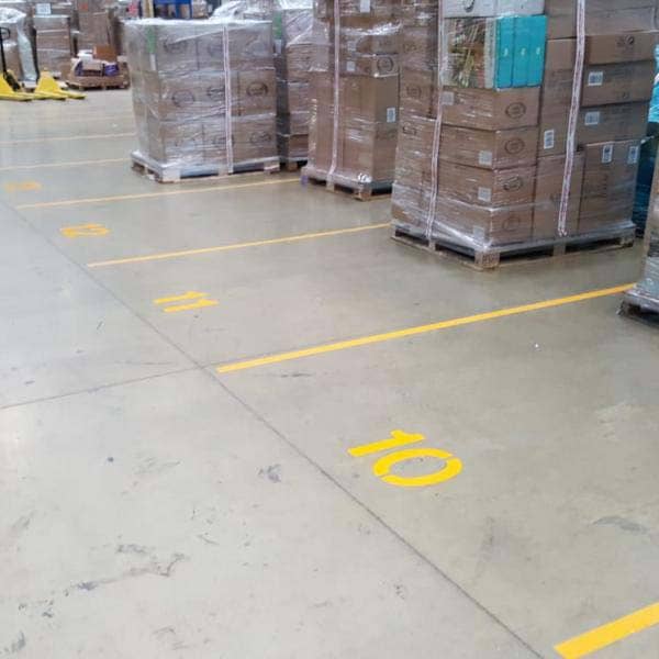 warehouse markings